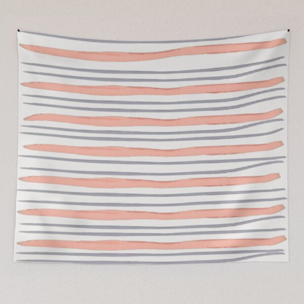Item preview, Watercolor Horizontal Pinstripe Pattern, Watercolor Horizontal Stripes, Watercolor HandHorizontal Lines Pink designed and sold by antevasinart.