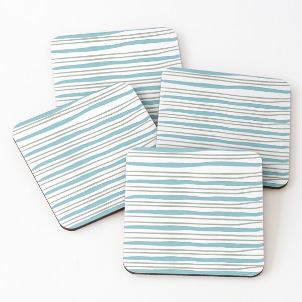 Item preview, Watercolor Horizontal Pinstripe Pattern, Watercolor Horizontal Stripes, Watercolor HandHorizontal Lines Blue designed and sold by antevasinart.