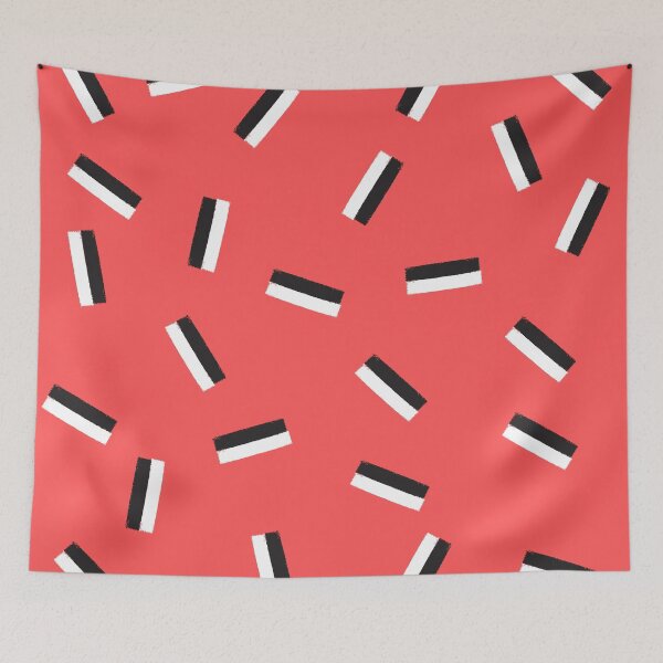 Item preview, Radical Red Chalk Lines | Beautiful Interior Design designed and sold by infinitehue-5.