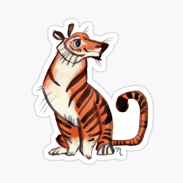 Tiger illustration Sticker
