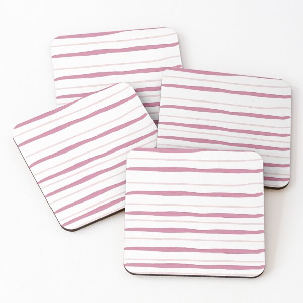 Item preview, Watercolor Horizontal Pinstripe Pattern, Watercolor Horizontal Stripes, Watercolor HandHorizontal Lines Pink designed and sold by antevasinart.