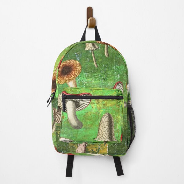 Item preview, Mushrooms on Green designed and sold by ArtMeetsPizza.