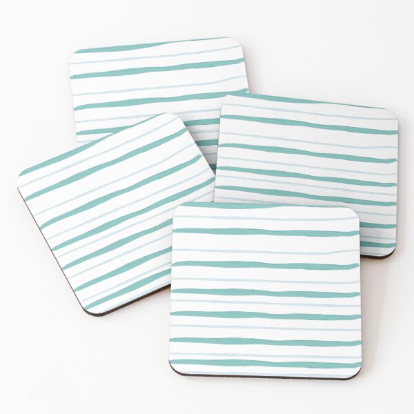 Item preview, Watercolor Horizontal Pinstripe Pattern, Watercolor Horizontal Stripes, Watercolor HandHorizontal Lines Blue designed and sold by antevasinart.