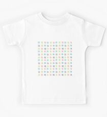 Dashing Multi-Color-Quadrat klein Kinder T-Shirt