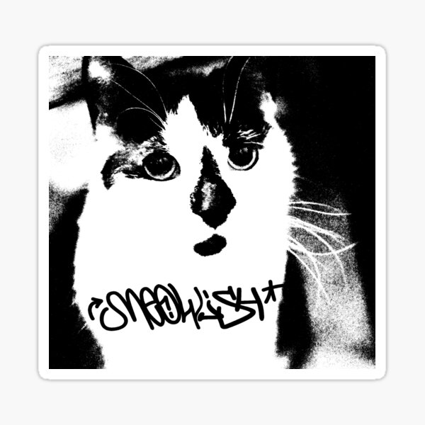 "Meowish / Logo Bobette Edition X (Clean Version)" Sticker for Sale