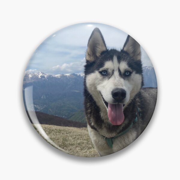 Item preview, Husky Dog On Mountain Hike designed and sold by DrGin-and-Juice.