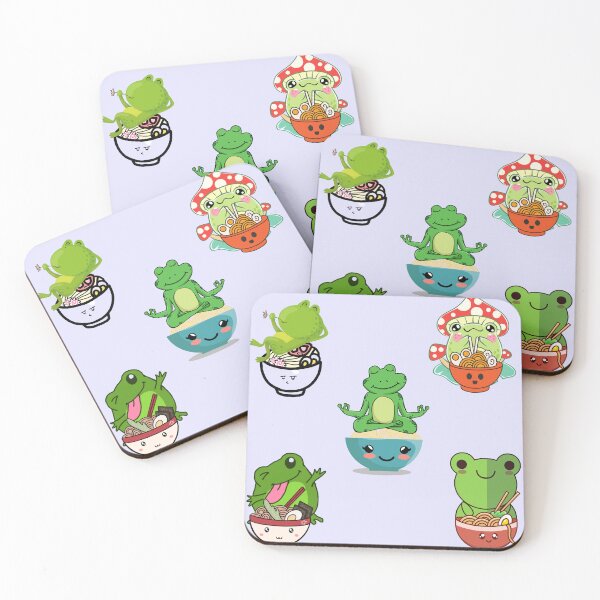 Item preview, Kawaii Ramen Frog  Pack | kawaii frog ramen Pack | Cute Frog Pack | Froggy Ramen Pack designed and sold by Saffire6.
