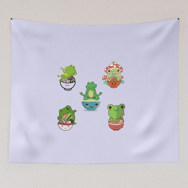 Item preview, Kawaii Ramen Frog  Pack | kawaii frog ramen Pack | Cute Frog Pack | Froggy Ramen Pack designed and sold by Saffire6.