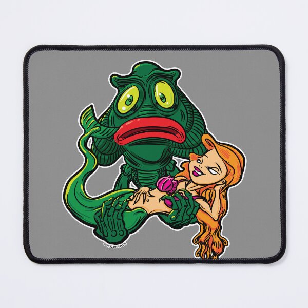 Item preview, Creature from the Black Lagoon with Little Mermaid by eShirtLabs designed and sold by eShirtLabs.