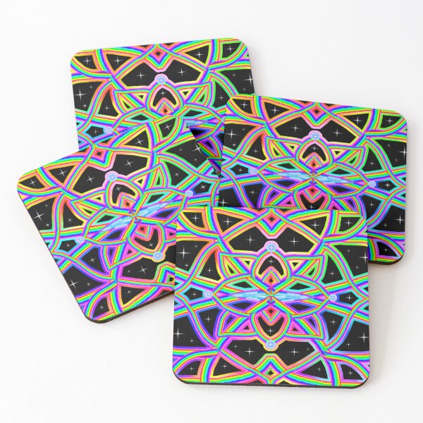 Item preview, Rainbowdelic Multicolored Mandala Floral Pattern designed and sold by Deborah Camp.