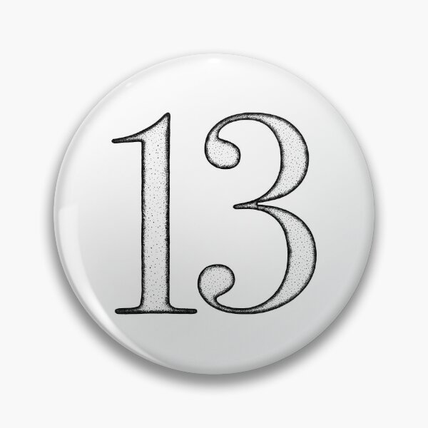 Item preview, Dotart/Dotwork illustration of Number 13 designed and sold by MagnetitaBySil.