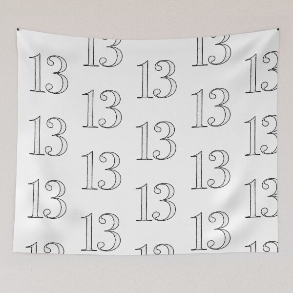 Item preview, Dotart/Dotwork illustration of Number 13 designed and sold by MagnetitaBySil.