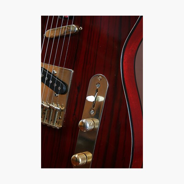 Guitar Body - RED Photographic Print