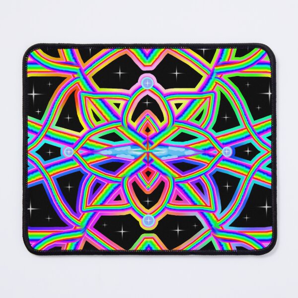 Item preview, Rainbowdelic Multicolored Mandala Floral Pattern designed and sold by Deborah Camp.