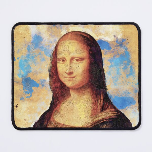 Item preview, Mona Lisa digital recreation with a vintage painting effect designed and sold by NickoPrints.