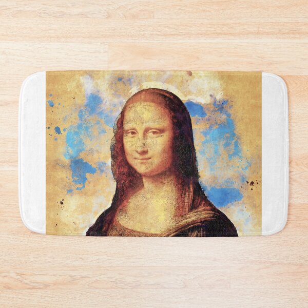 Item preview, Mona Lisa digital recreation with a vintage painting effect designed and sold by NickoPrints.