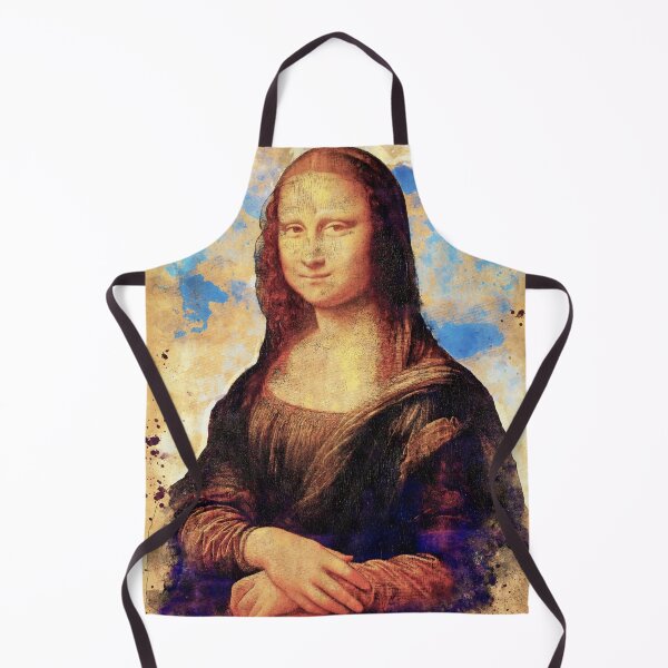 Item preview, Mona Lisa digital recreation with a vintage painting effect designed and sold by NickoPrints.