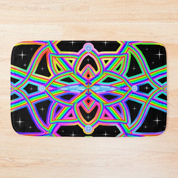 Item preview, Rainbowdelic Multicolored Mandala Floral Pattern designed and sold by Deborah Camp.
