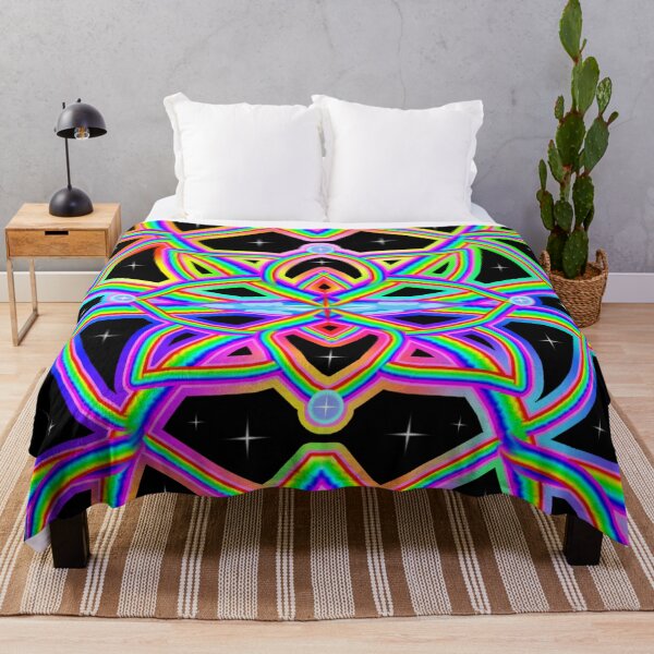 Item preview, Rainbowdelic Multicolored Mandala Floral Pattern designed and sold by Deborah Camp.