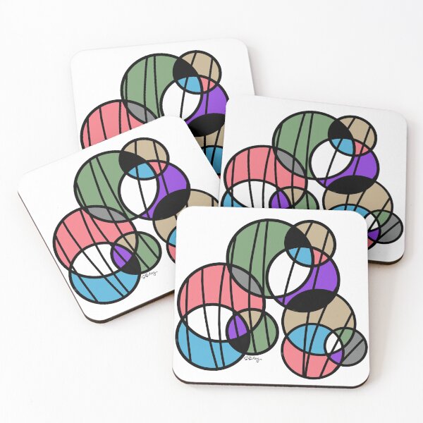 Item preview, Copy of Modern design colorful circle monogram designed and sold by Shirley Li.