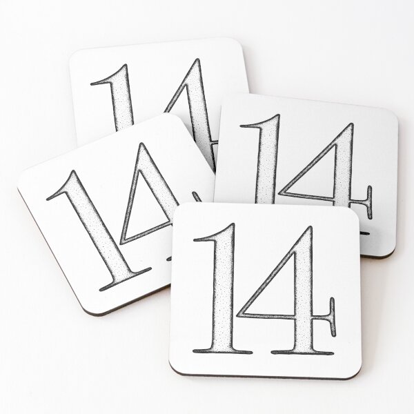 Item preview, Dotart/Dotwork illustration of Number 14 designed and sold by MagnetitaBySil.