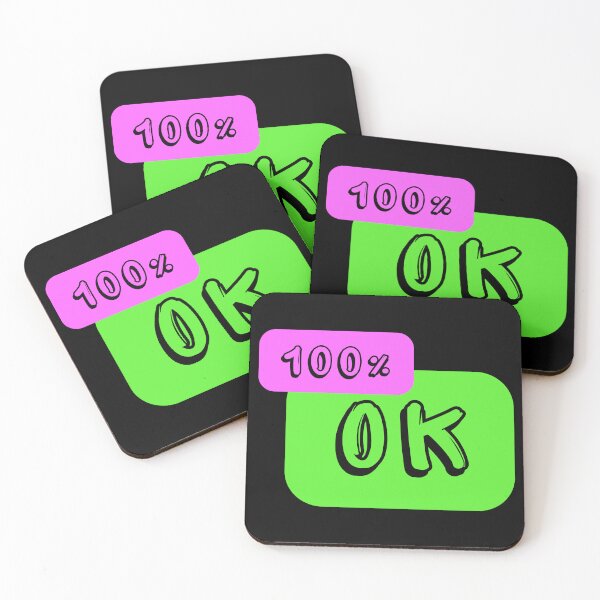 Item preview, 100% OK - black background designed and sold by AlinaSCorner.
