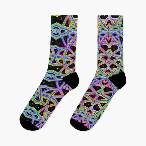 Item preview, Rainbowdelic Multicolored Mandala Floral Pattern designed and sold by Deborah Camp.