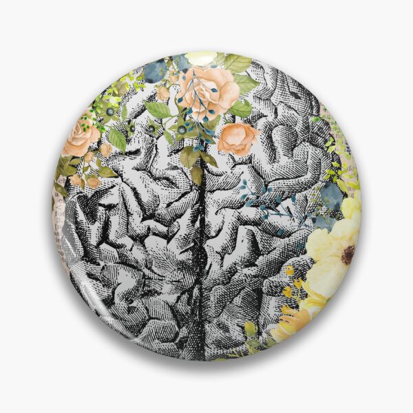 Item preview, Vintage Medical Floral Brain Art designed and sold by Preslava Genova.