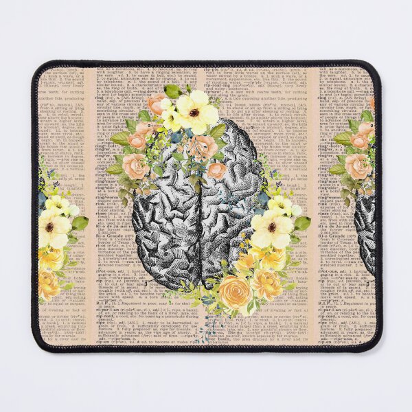Item preview, Vintage Medical Floral Brain Art designed and sold by Preslava Genova.