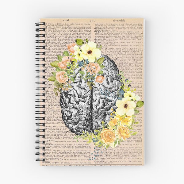 Item preview, Vintage Medical Floral Brain Art designed and sold by Preslava Genova.
