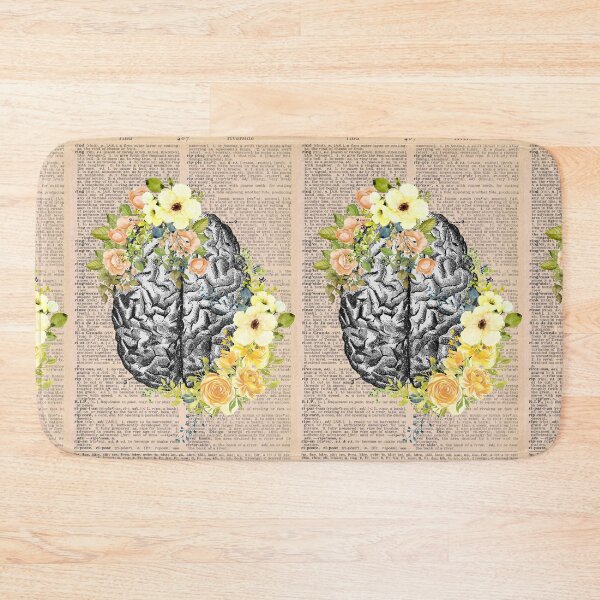 Item preview, Vintage Medical Floral Brain Art designed and sold by Preslava Genova.