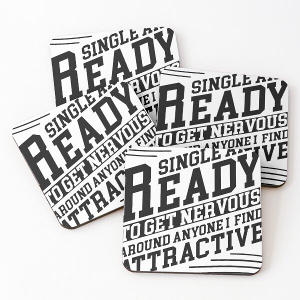Item preview, single and ready to get nervous around anyone i find attractive Design designed and sold by Halabe art.