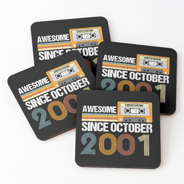 Item preview, Awesome Since October 2001 | 21th Birthday Gifts | 21 Years Old Gifts designed and sold by AMINE  ★★★★★.