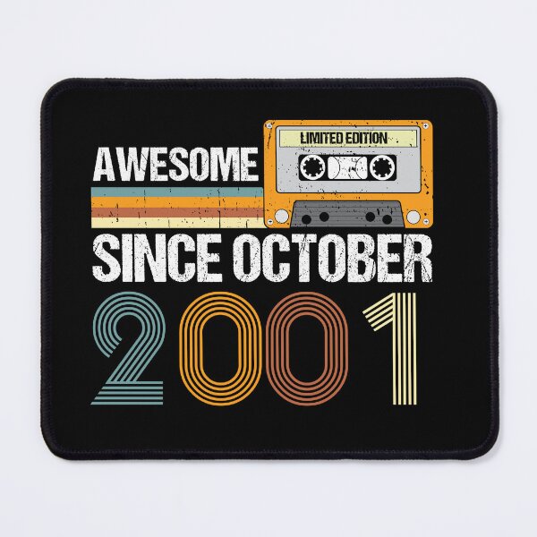 Item preview, Awesome Since October 2001 | 21th Birthday Gifts | 21 Years Old Gifts designed and sold by AMINE ★★★★★.