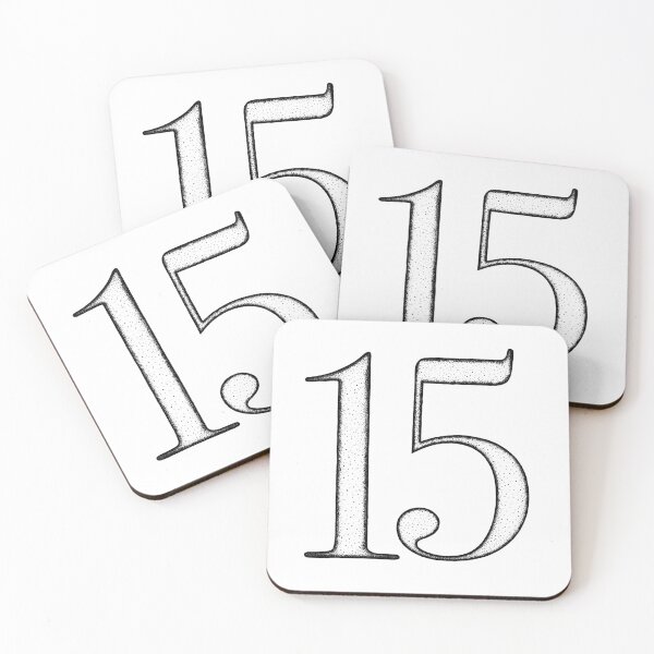 Item preview, Dotart/Dotwork illustration of Number 15 designed and sold by MagnetitaBySil.