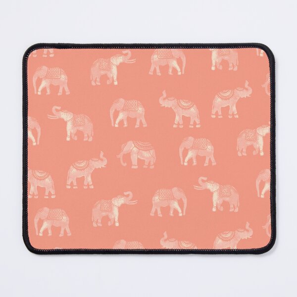 Item preview, Dark Blush Indian Elephants designed and sold by Carolina Diaz.