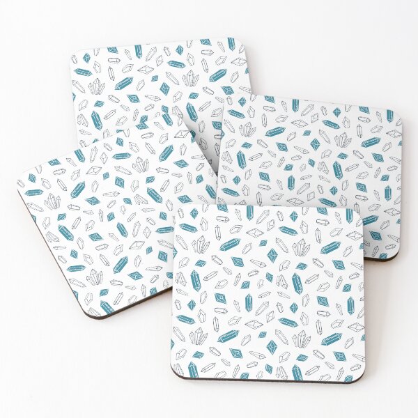Item preview, Colorful Crystal Pattern, Magical Blue Gem Pattern, Gemstone Pattern,  designed and sold by antevasinart.
