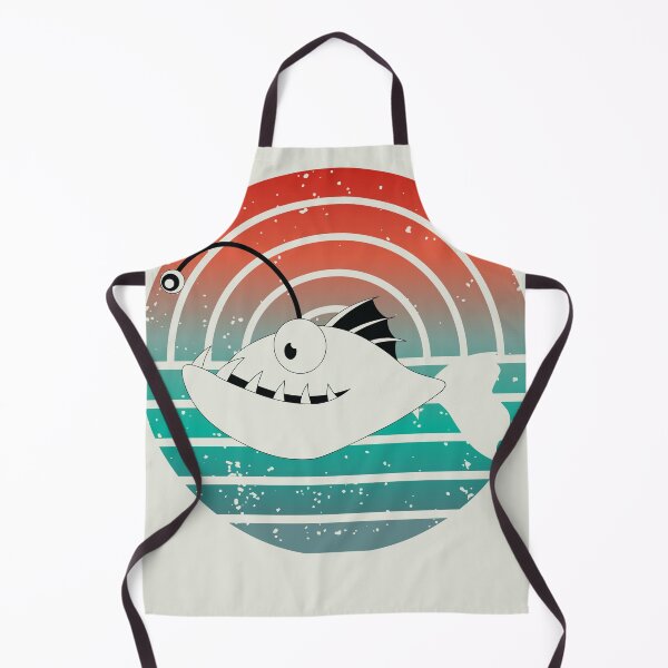 Item preview, Anglerfish - Cute Retro Vintage Sunset Anglerfish Deep Sea Diving designed and sold by dschiffer12.