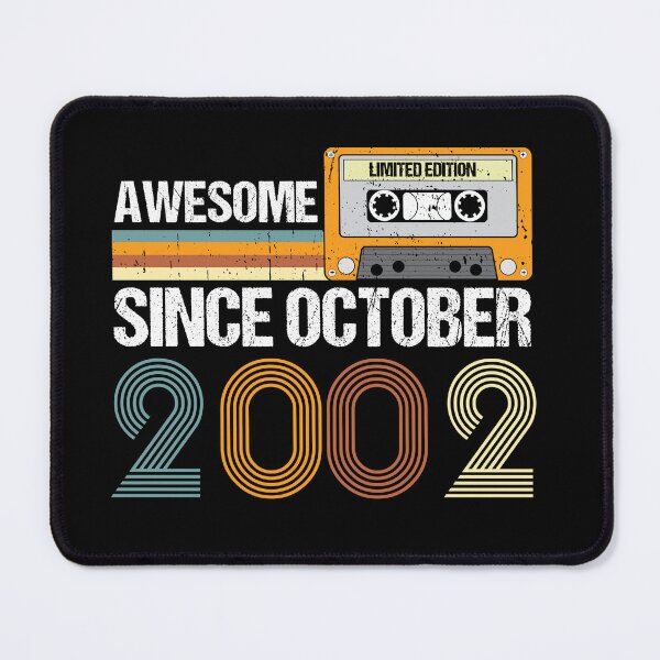 Item preview, Awesome Since October 2002 | 20th Birthday Gifts | 20 Years Old Gifts designed and sold by AMINE  ★★★★★.
