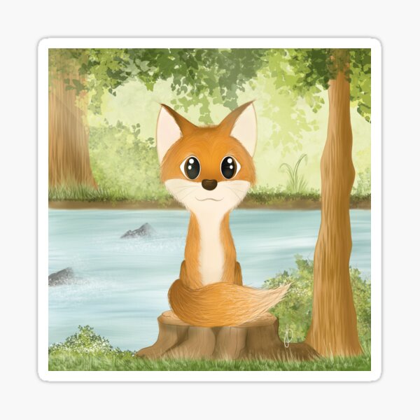 foxy fox Sticker