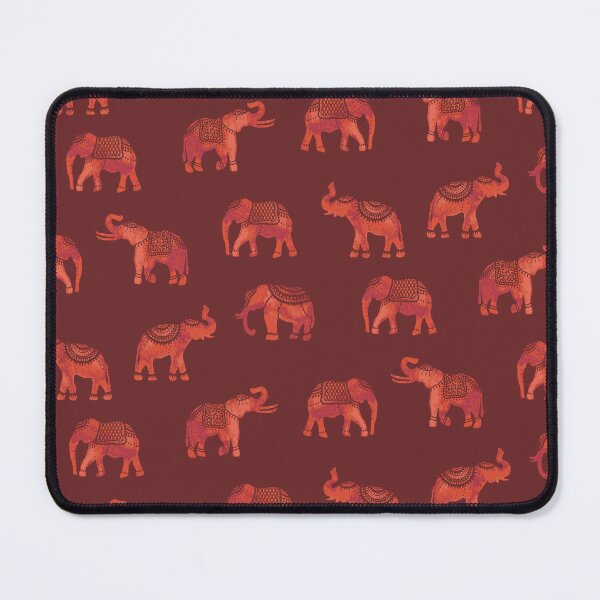 Item preview, Dark Red Indian Elephants designed and sold by Carolina Diaz.