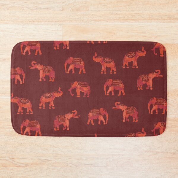 Item preview, Dark Red Indian Elephants designed and sold by Carolina Diaz.