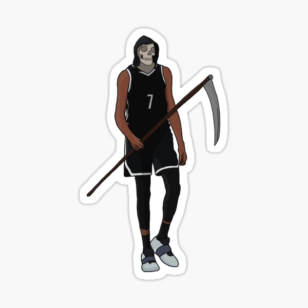 "Kevin Durant Slim Reaper " Sticker for Sale by ColoredByQua | Redbubble