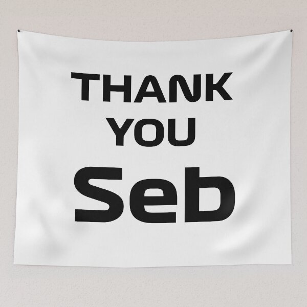 Item preview, Thank You Seb designed and sold by BubbleManShop.