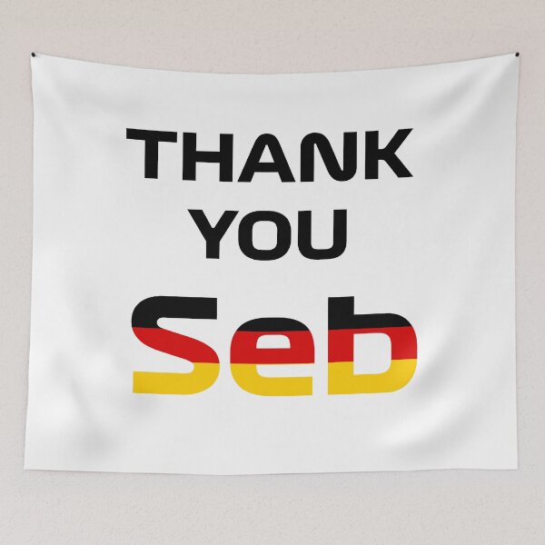 Item preview, Thank You Seb - German Flag designed and sold by BubbleManShop.