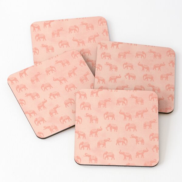 Item preview, Light Blush Indian Elephants designed and sold by Carolina Diaz.