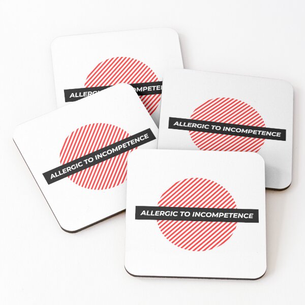 Item preview, Quotes - Allergic To Incompetence  designed and sold by AlinaSCorner.