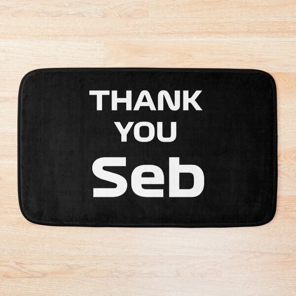 Item preview, Thank You Seb - White designed and sold by BubbleManShop.
