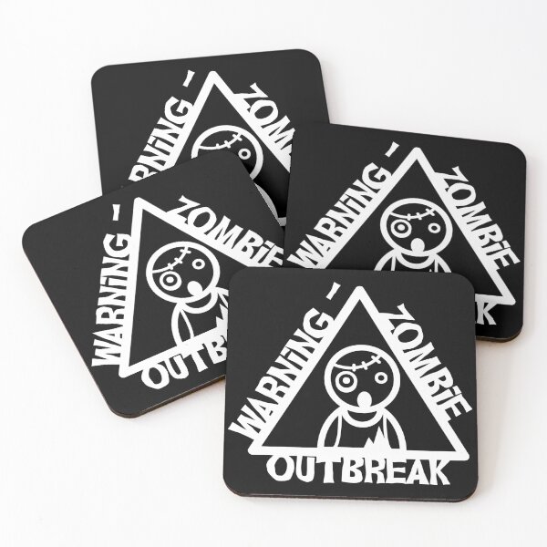 Item preview, Warning zombie outbreak designed and sold by pnkpopcorn.