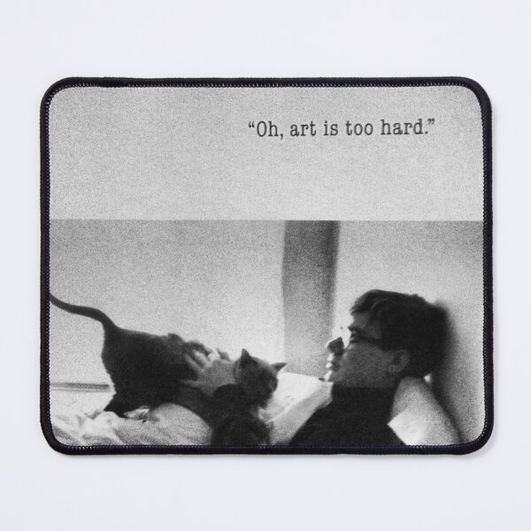 Item preview, Art is too hard | Andy Warhol & his cat in bed designed and sold by Pulpman.